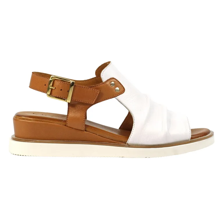 Lunar Sandals<Ladies Wedge Sandals - Steffi - White