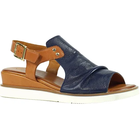 Lunar Sandals<Ladies Wedge Sandals - Steffi - Navy