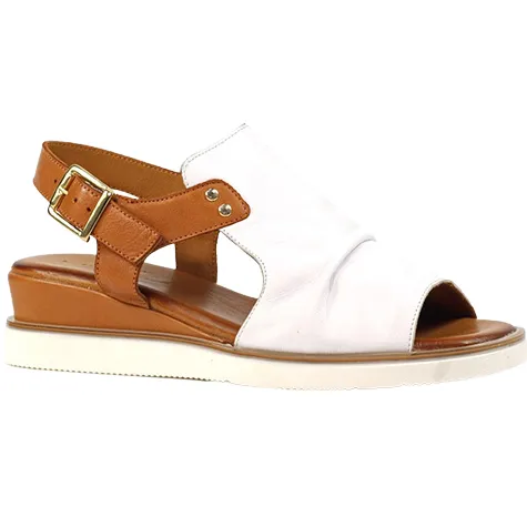 Lunar Sandals<Ladies Wedge Sandals - Steffi - White