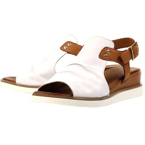 Lunar Sandals<Ladies Wedge Sandals - Steffi - White