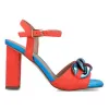Menbur Heels<Block Heeled Sandals - 23998 - Coral