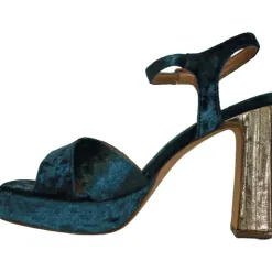 Menbur Heels<Platform Block Heel Sandals - 23475 - Blue