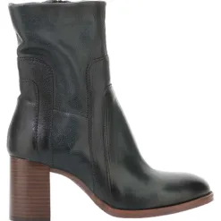 Mjus Boots<Block Heeled Ankle Boots - P26206 - Green