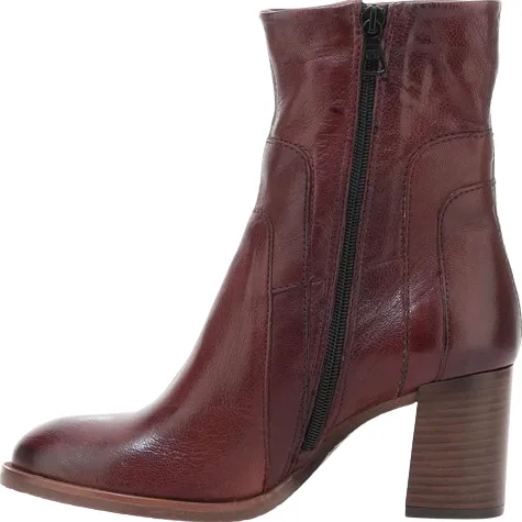 Mjus Boots<Block Heeled Ankle Boots - P26206 - Burgundy