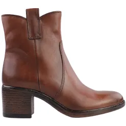 Mjus Boots<Block Heeled Ankle Boots - L49202 - Tan