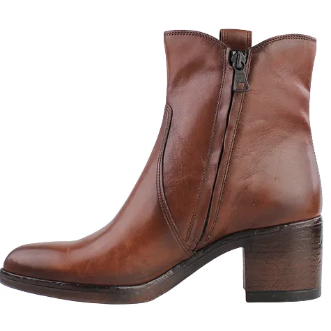 Mjus Boots<Block Heeled Ankle Boots - L49202 - Tan