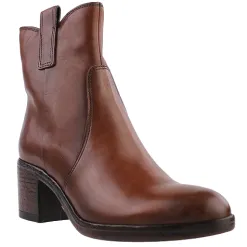 Mjus Boots<Block Heeled Ankle Boots - L49202 - Tan