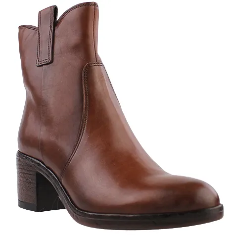 Mjus Boots<Block Heeled Ankle Boots - L49202 - Tan