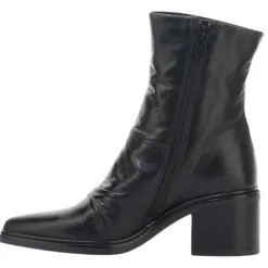 Mjus Boots<Block Heeled Ankle Boots - L39206 - Black