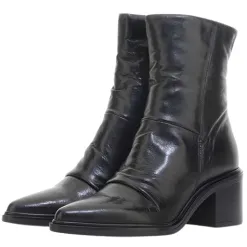 Mjus Boots<Block Heeled Ankle Boots - L39206 - Black