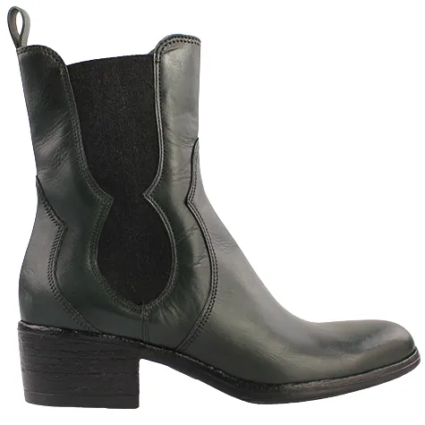 Mjus Boots<Block Heeled Chelsea Boots - L48205 - Green