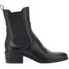 Mjus Boots<Block Heeled Chelsea Boots - L48205 - Black