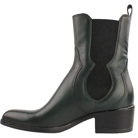 Mjus Boots<Block Heeled Chelsea Boots - L48205 - Green