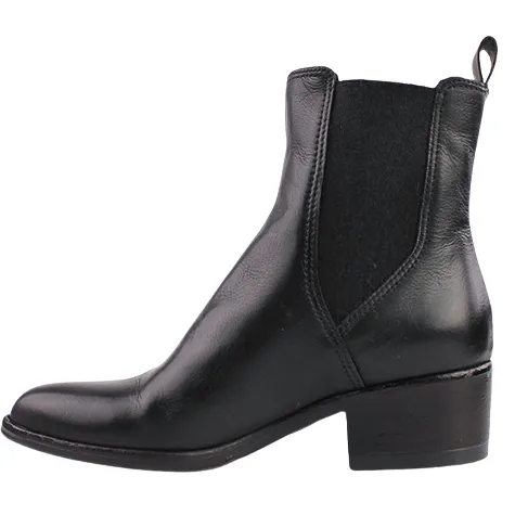 Mjus Boots<Block Heeled Chelsea Boots - L48206 - Black