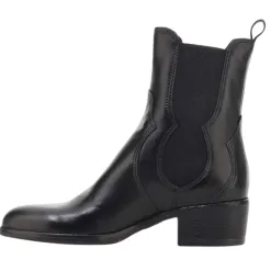 Mjus Boots<Block Heeled Chelsea Boots - L48205 - Black