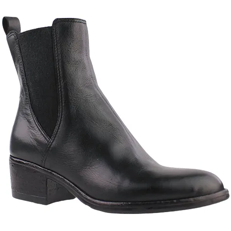 Mjus Boots<Block Heeled Chelsea Boots - L48206 - Black