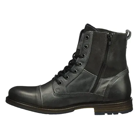 Mustang Mens Larger Sizes | Boots<Mens Ankle Boots- 4890503 - Black