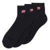 New Balance Socks<Patch Logo Ankle Socks - 3 pack - Black