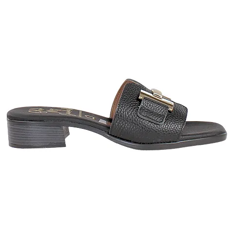 Oh My Sandals Sandals<Oh! My Sandals Ladies Block Heeled Mules - 5605 - Black
