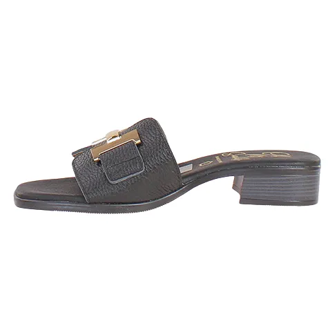 Oh My Sandals Sandals<Oh! My Sandals Ladies Block Heeled Mules - 5605 - Black