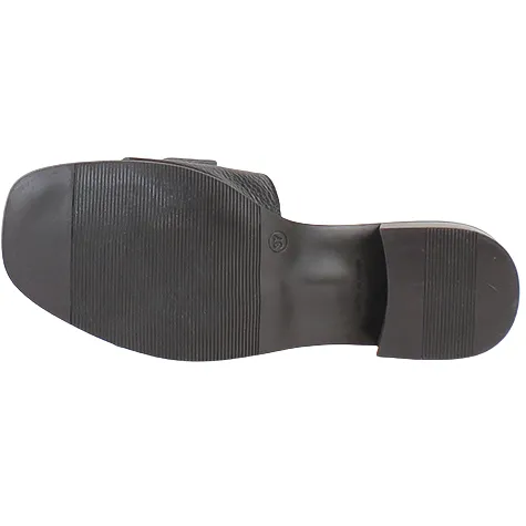 Oh My Sandals Sandals<Oh! My Sandals Ladies Block Heeled Mules - 5605 - Black