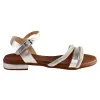 Oh My Sandals Sandals<Oh! My Sandals Ladies Flat Sandals - 5335 - Silver Metallic