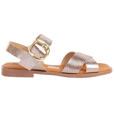 Oh My Sandals Sandals<Oh! My Sandals Ladies Flat Sandals - 5583 - Metallic