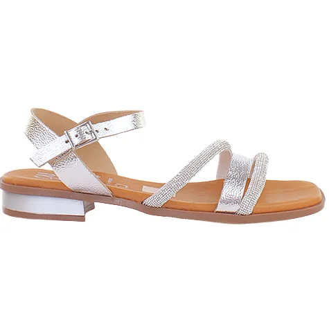 Oh My Sandals Sandals<Oh! My Sandals Ladies Flat Sandals - 5591 - Metallic