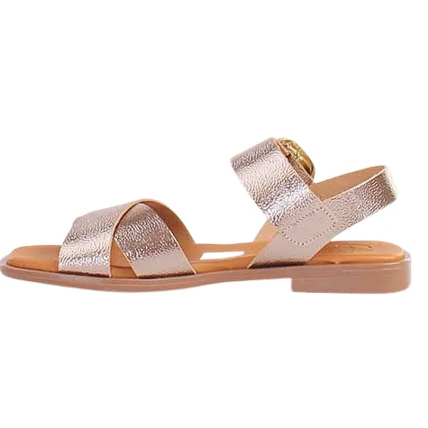 Oh My Sandals Sandals<Oh! My Sandals Ladies Flat Sandals - 5583 - Metallic