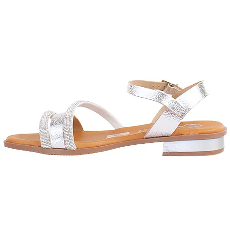 Oh My Sandals Sandals<Oh! My Sandals Ladies Flat Sandals - 5591 - Metallic