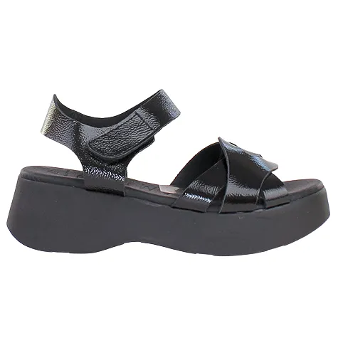 Oh My Sandals Sandals<Oh! My Sandals Ladies Platform Sandals - 5683 - Black Patent