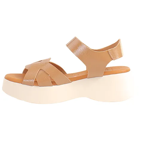 Oh My Sandals Sandals<Oh! My Sandals Ladies Platform Sandals - 5683 - Taupe Patent