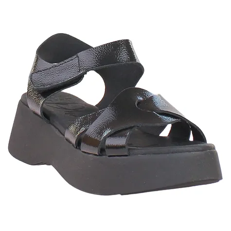 Oh My Sandals Sandals<Oh! My Sandals Ladies Platform Sandals - 5683 - Black Patent