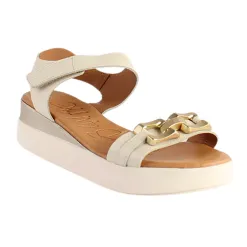Oh My Sandals Sandals<Ladies Platform Sandals - 5419 - Beige