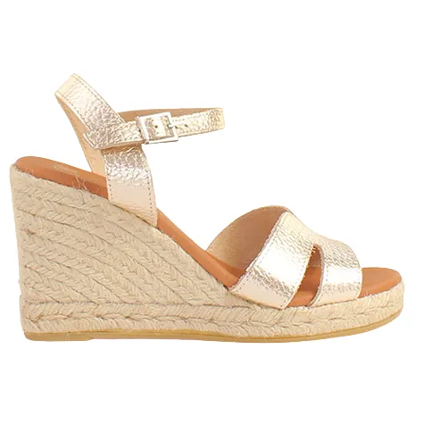 Oh My Sandals Sandals<Oh! My Sandals Ladies Wedge Sandals - 5746 - Metallic