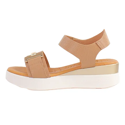 Oh My Sandals Sandals<Oh! My Sandals Ladies Wedge Sandals - 5672 - Taupe