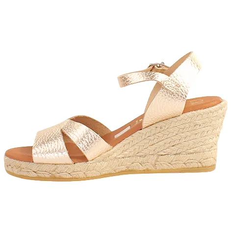 Oh My Sandals Sandals<Oh! My Sandals Ladies Wedge Sandals - 5742 - Metallic