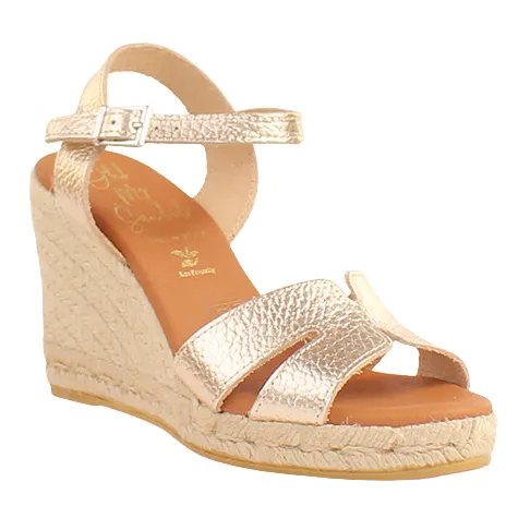 Oh My Sandals Sandals<Oh! My Sandals Ladies Wedge Sandals - 5746 - Metallic