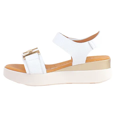 Oh My Sandals Sandals<Oh! My Sandals Ladies Wedge Sandals - 5672 - White