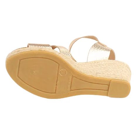 Oh My Sandals Sandals<Oh! My Sandals Ladies Wedge Sandals - 5742 - Metallic
