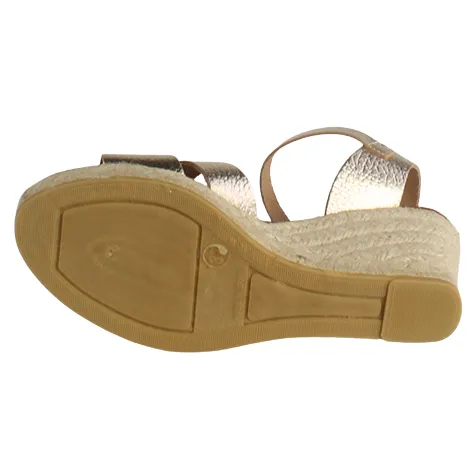 Oh My Sandals Sandals<Ladies Wedge Sandals - 5480 - Champagne
