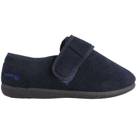 Padders Mens Larger Sizes | Mens Wide Fitting<Extra Wide Fit Velcro Slippers - Oliver - Navy