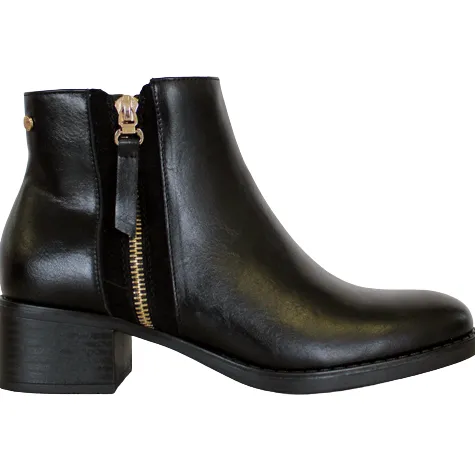 Patrizio Como Boots<Block Heeled Ladies Ankle Boots - Davos - Black