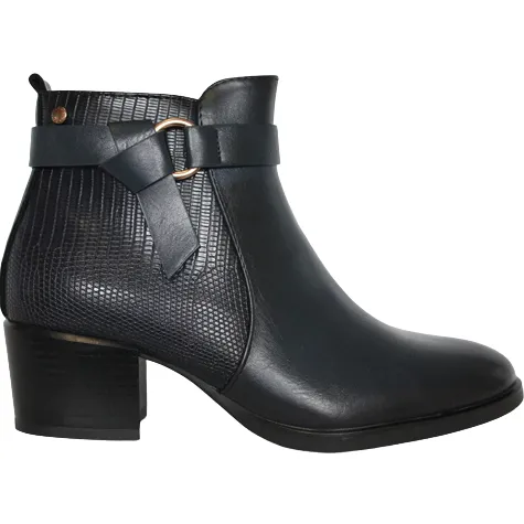 Patrizio Como Boots<Block Heeled Ankle Boots - Bitonto - Navy