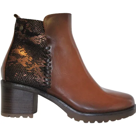 Patrizio Como Boots<Block Heeled Ankle Boots - Bressan - Tan