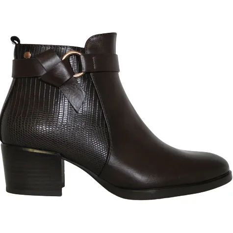 Patrizio Como Boots<Block Heeled Ankle Boots - Bitonto - Brown