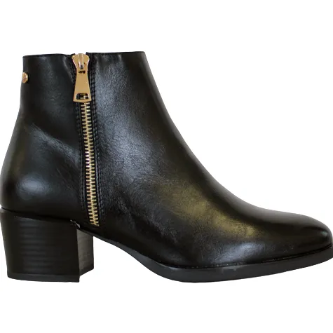 Patrizio Como Boots<Block Heeled Ladies Ankle Boots - Speicher - Black