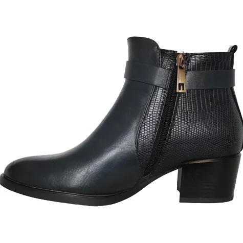Patrizio Como Boots<Block Heeled Ankle Boots - Bitonto - Navy