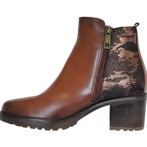 Patrizio Como Boots<Block Heeled Ankle Boots - Bressan - Tan