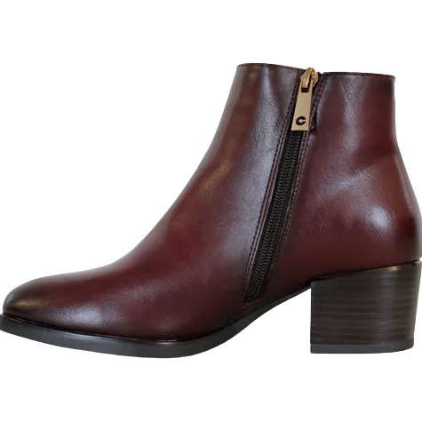 Patrizio Como Boots<Block Heeled Ladies Ankle Boots - Speicher - Burgundy